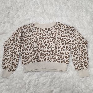 GAP Kids Leopard Print Sweater - Size XL (12)
